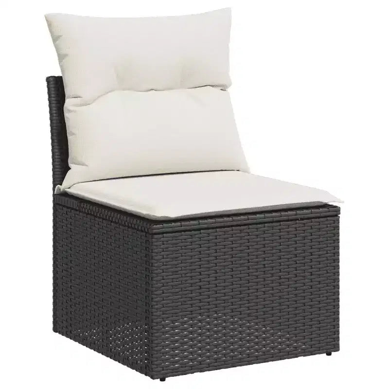vidaXL Salon de jardin modulaire en résine tressée