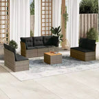 vidaXL Salon de jardin modulaire en résine tressée