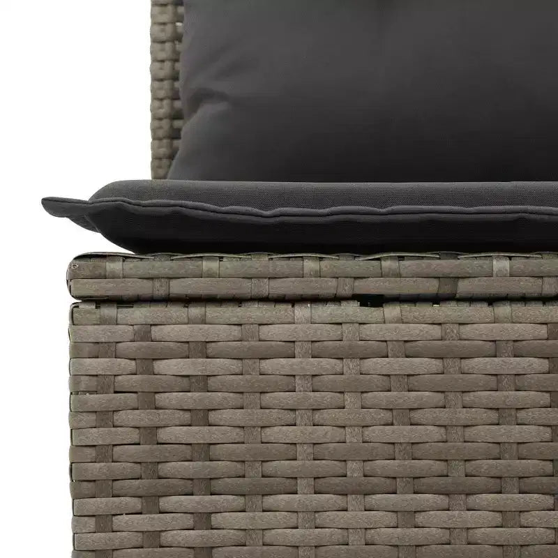 vidaXL Salon de jardin modulaire en résine tressée