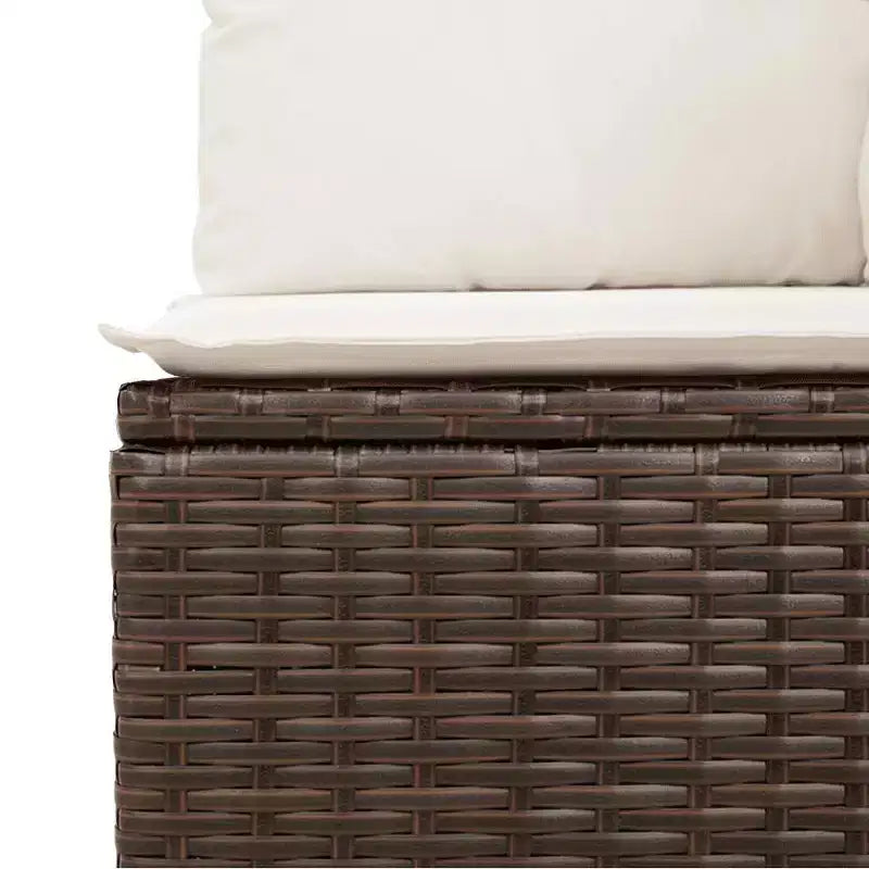 vidaXL Salon de jardin modulable avec coussins – Confort extérieur