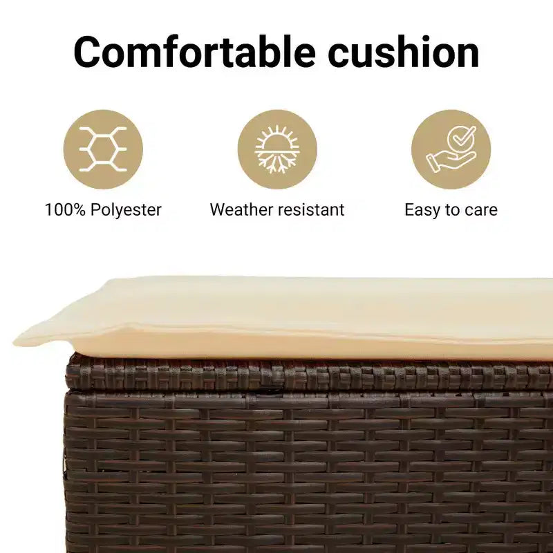 vidaXL Salon de jardin modulable avec coussins – Confort extérieur