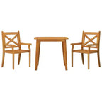 vidaXL Ensemble de salle à manger d'extérieur en bois d'acacia massif