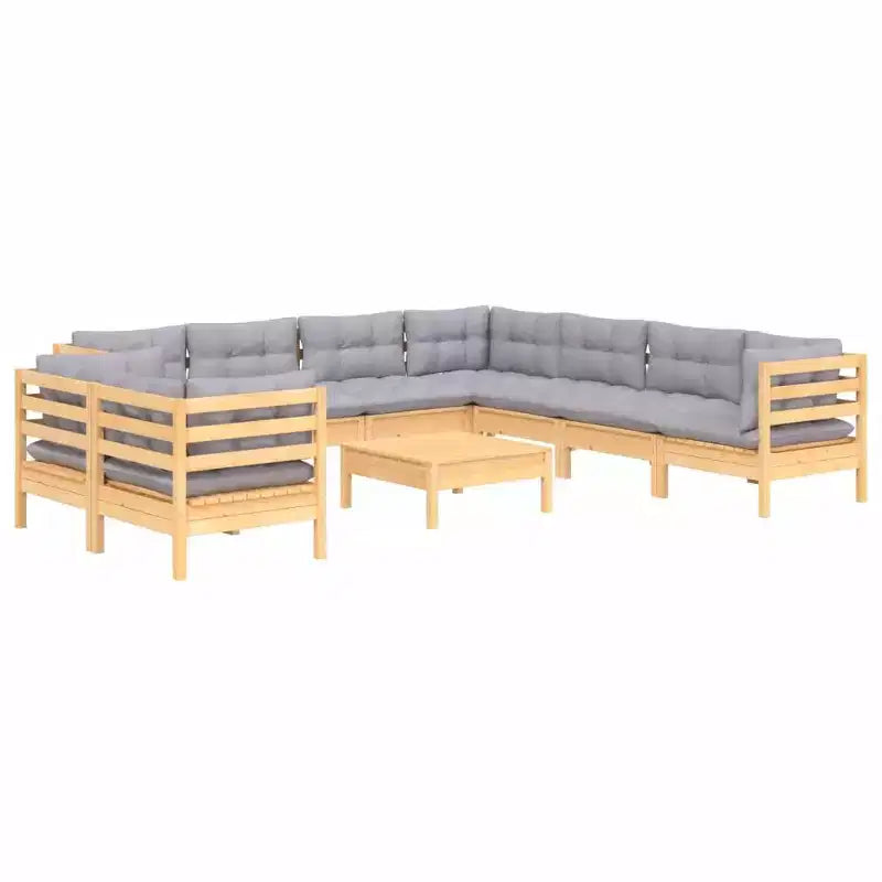 vidaXL Salon de jardin modulable avec coussins en différentes couleurs