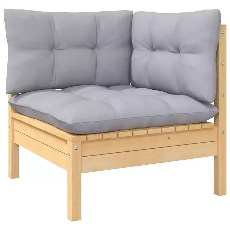 vidaXL Salon de jardin modulable avec coussins en différentes couleurs