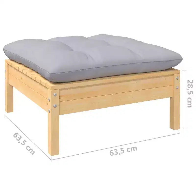 vidaXL Salon de jardin modulable avec coussins en différentes couleurs