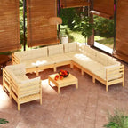 vidaXL Salon de jardin modulable avec coussins en différentes couleurs