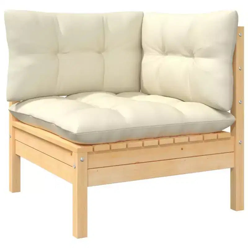 vidaXL Salon de jardin modulable avec coussins en différentes couleurs