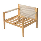 Christopher Knight Home Hyunsik Ensemble de sièges modernes pour patio en bois d'acacia avec 2 chaises et table basse artisanale