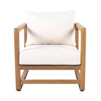 Christopher Knight Home Genevieve Ensemble de 3 pièces de patio en bois d'acacia avec coussin et table à lattes, sièges surdimensionnés