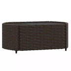 vidaXL Salon de jardin moderne avec coussins en résine tressée
