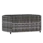 vidaXL Salon de jardin moderne avec coussins en résine tressée