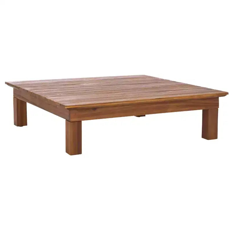 Ensemble de conversation d'extérieur 4 pièces en acacia Napol avec coussins – Intérieur/Extérieur – PAT6806 – Safavieh