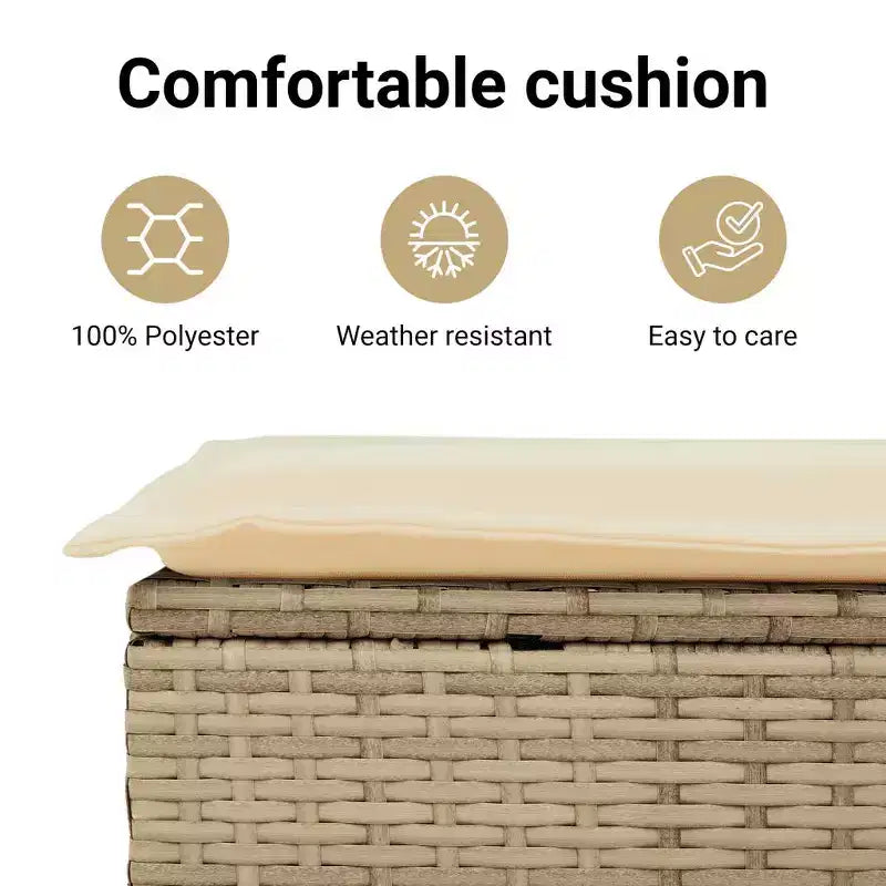 vidaXL Salon de jardin modulaire élégant avec coussins de différentes couleurs