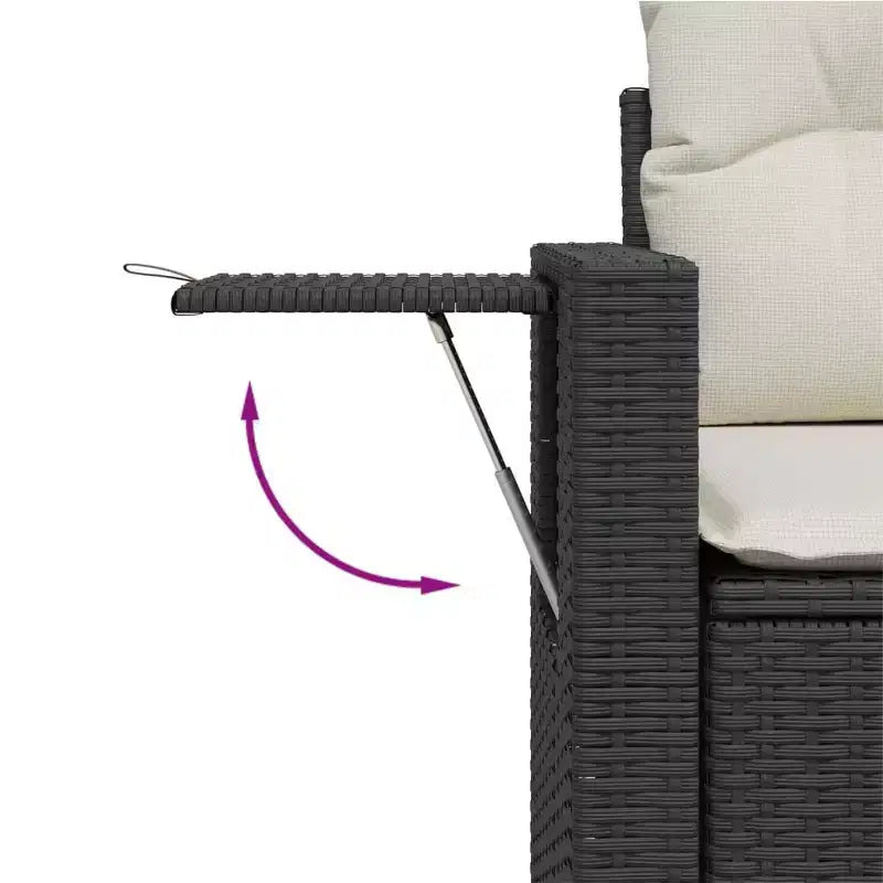 vidaXL Salon de jardin modulaire élégant avec coussins de différentes couleurs