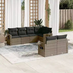 vidaXL Salon de jardin modulaire élégant avec coussins de différentes couleurs