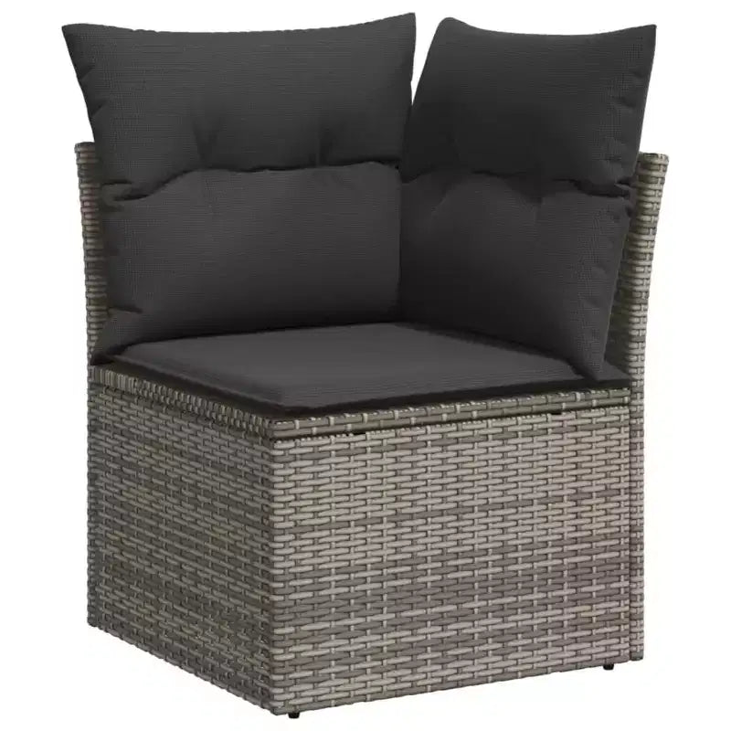 vidaXL Salon de jardin modulaire élégant avec coussins de différentes couleurs