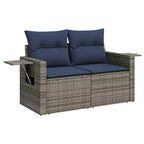 vidaXL Salon de jardin modulaire élégant avec coussins de différentes couleurs