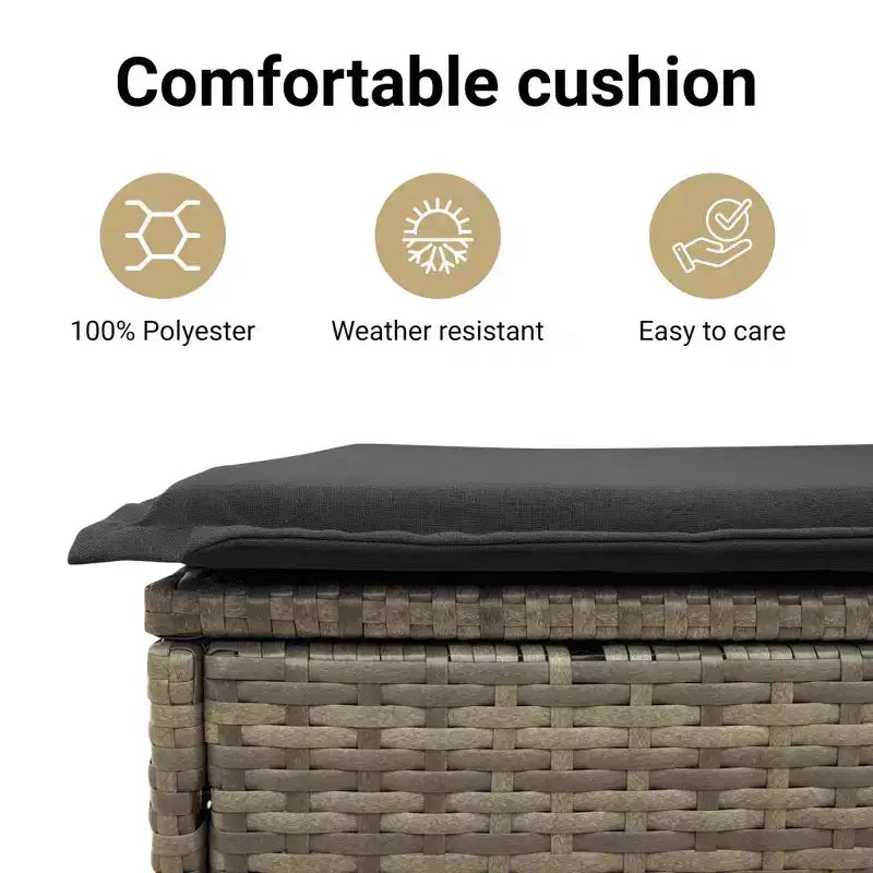 vidaXL Salon de jardin modulaire élégant avec coussins de différentes couleurs