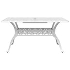 vidaXL Salon de jardin élégant en fonte d'aluminium pour vos moments de détente en extérieur