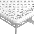 vidaXL Salon de jardin élégant en fonte d'aluminium pour vos moments de détente en extérieur