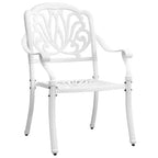 vidaXL Salon de jardin élégant en fonte d'aluminium pour vos moments de détente en extérieur