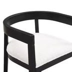 Christopher Knight Home Sonal - Ensemble de salle à manger moderne de 5 pièces avec table ronde et 4 chaises rembourrées en bois d'hévéa