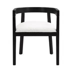 Christopher Knight Home Sonal - Ensemble de salle à manger moderne de 5 pièces avec table ronde et 4 chaises rembourrées en bois d'hévéa