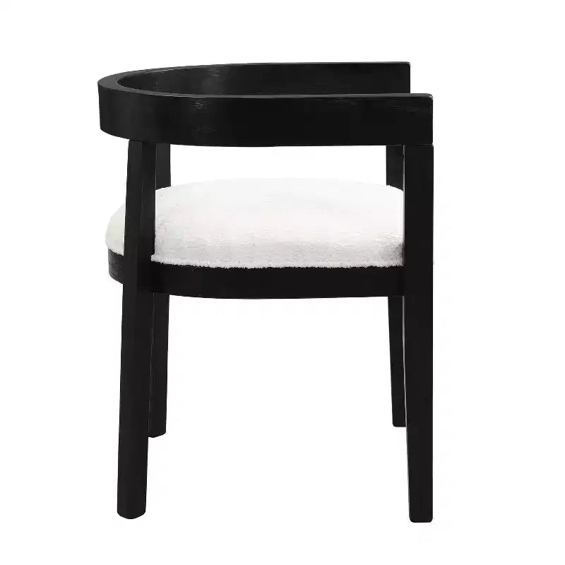 Christopher Knight Home Sonal - Ensemble de salle à manger moderne de 5 pièces avec table ronde et 4 chaises rembourrées en bois d'hévéa
