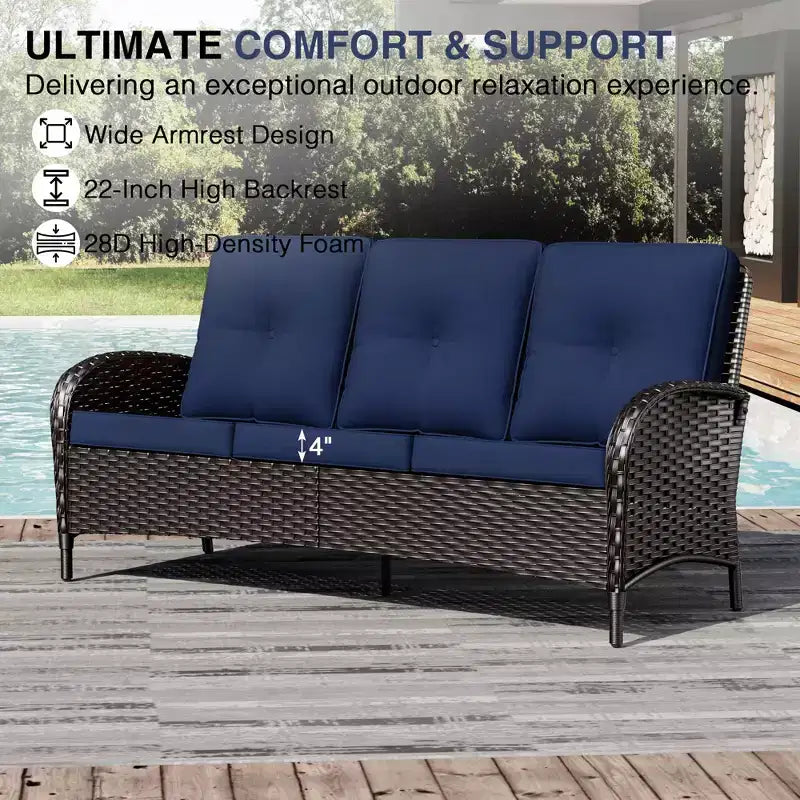 Salon de jardin brasero extérieur UPTIOT avec 4 chaises, canapé et design résistant aux intempéries pour des réceptions ultimes sur votre patio