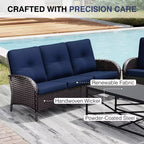 Salon de jardin brasero extérieur UPTIOT avec 4 chaises, canapé et design résistant aux intempéries pour des réceptions ultimes sur votre patio