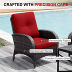 Salon de jardin brasero extérieur UPTIOT avec 4 chaises, canapé et design résistant aux intempéries pour des réceptions ultimes sur votre patio