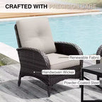 Salon de jardin brasero extérieur UPTIOT avec 4 chaises, canapé et design résistant aux intempéries pour des réceptions ultimes sur votre patio