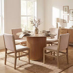 Christopher Knight Home Kieran 5 Piece Contemporary Rubberwood Upholstered Dining Set