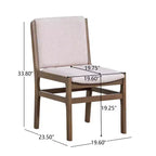 Christopher Knight Home Lyra, ensemble de salle à manger contemporain 7 pièces en hévéa tapissé, avec table à manger extensible
