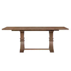 Christopher Knight Home Lyra, ensemble de salle à manger contemporain 7 pièces en hévéa tapissé, avec table à manger extensible