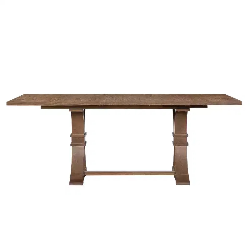 Christopher Knight Home Lyra, ensemble de salle à manger contemporain 7 pièces en hévéa tapissé, avec table à manger extensible