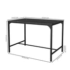 Ensemble de table à manger FurnitureR 3 pièces avec bancs, ensemble de table de cuisine moderne en marbre, ensemble de salle à manger peu encombrant pour appartement ou petite salle à manger