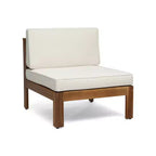 Canapé d'angle d'extérieur en forme de L, ensemble de loisirs pour patio, ensemble de sièges de conversation de jardin avec table basse et coussins résistants à l'eau - ModernLuxe