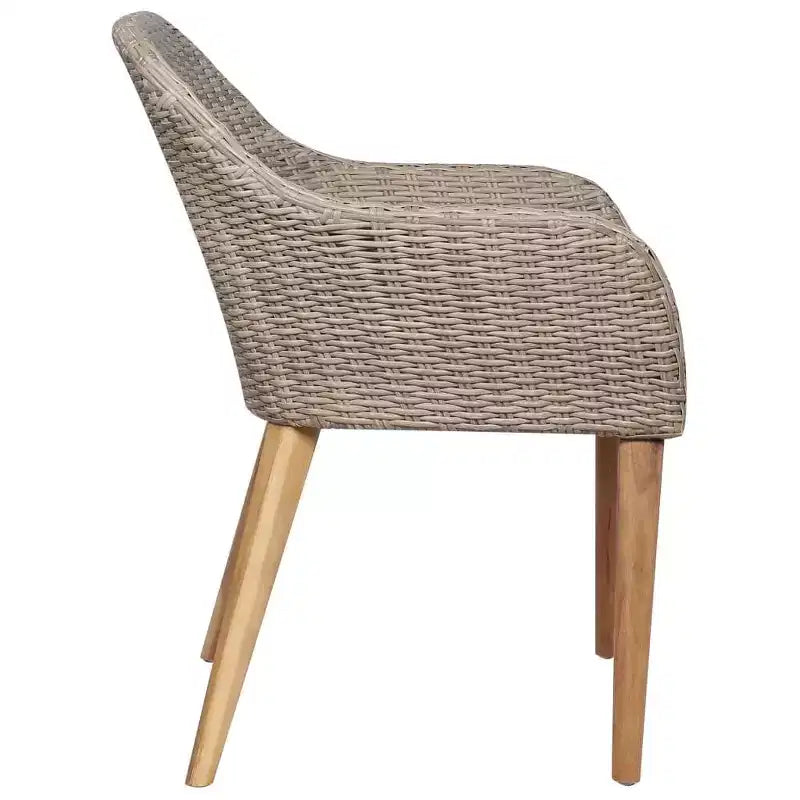 vidaXL Ensemble de salle à manger marron et gris foncé