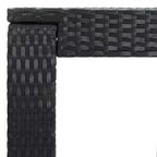 vidaXL Ensemble de bar de jardin noir Rotin PE, acier poudré, polyester