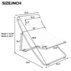 Polibi Ensemble de 2 chaises longues de jardin en rotin avec dossier inclinable et appuie-tête réglables