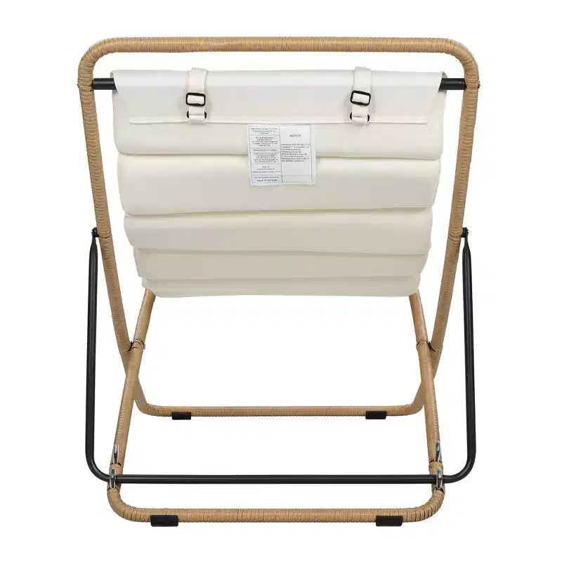 Polibi Ensemble de 2 chaises longues de jardin en rotin avec dossier inclinable et appuie-tête réglables