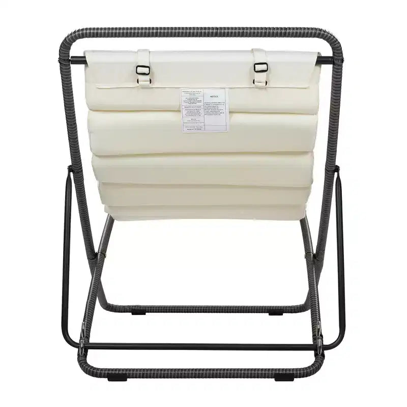 Polibi Ensemble de 2 chaises longues de jardin en rotin avec dossier inclinable et appuie-tête réglables