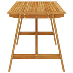 vidaXL Ensemble de salle à manger 5 pièces en bois d'acacia massif ergonomique