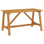 vidaXL Ensemble de salle à manger 5 pièces en bois d'acacia massif ergonomique