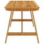 vidaXL Ensemble de salle à manger 5 pièces en bois d'acacia massif ergonomique