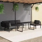 vidaXL Salon de jardin anthracite