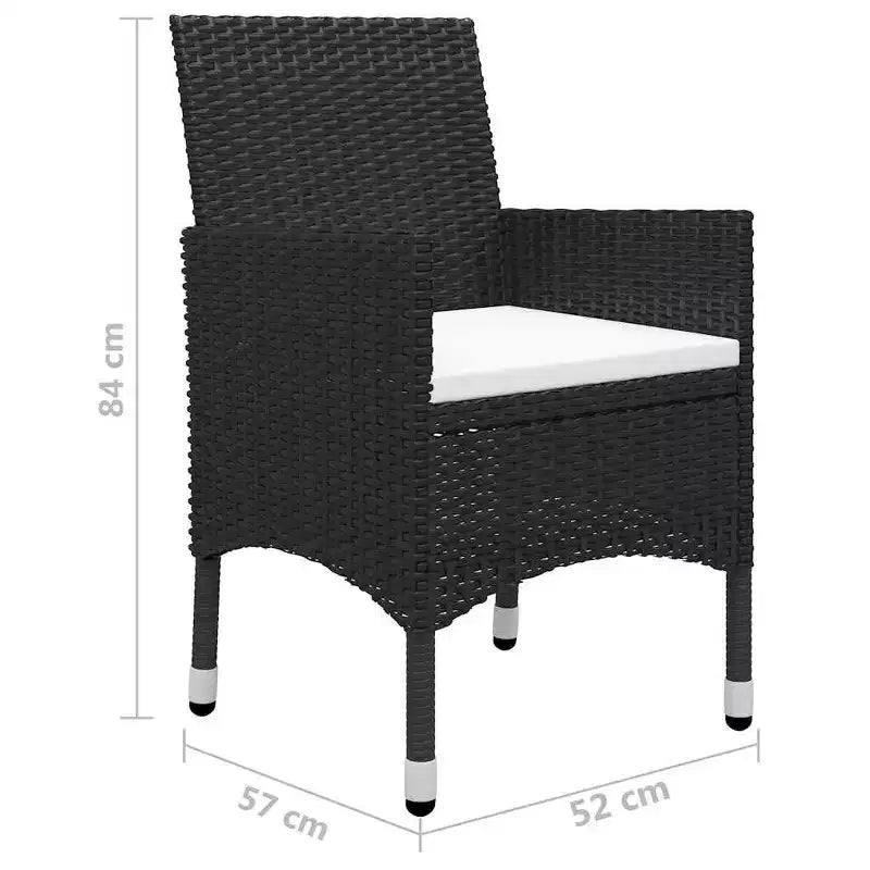 vidaXL Ensemble de salle à manger Table : Chaises : Coussins :