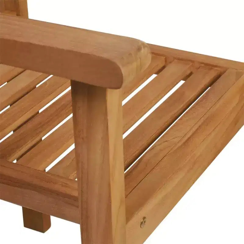 vidaXL Salon de jardin Teck massif Marron chaud Grande taille Empilable