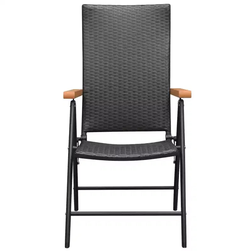 vidaXL Ensemble de salle à manger Noir et marron Aluminium Grande Hauteur réglable